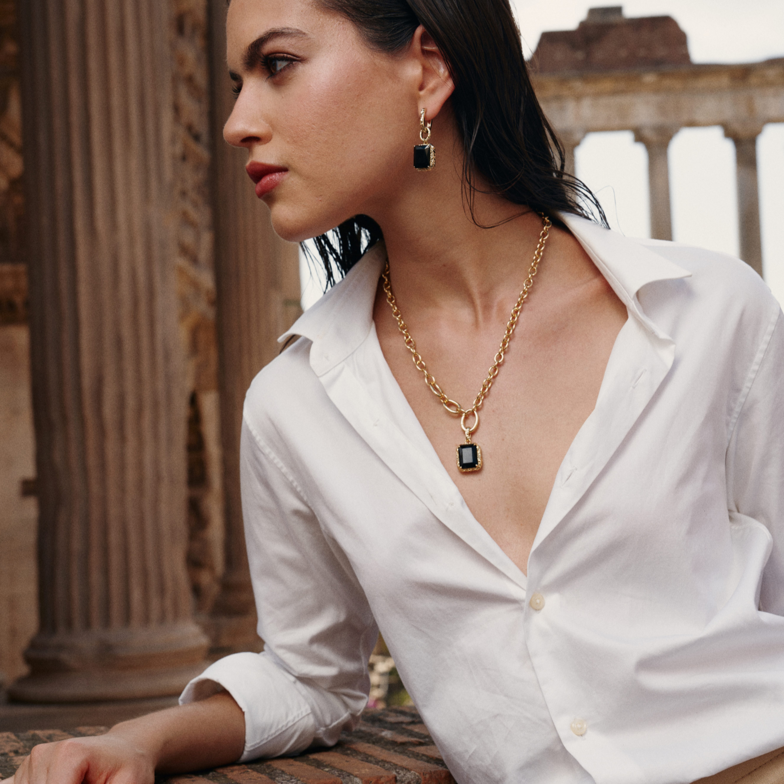 Agate Lava Necklace
